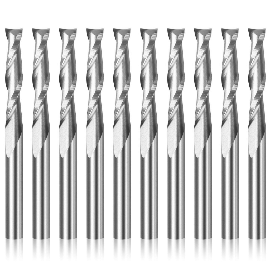 End Mill Set - 10 Chiếc 3.175 1/8 Vỏ 2