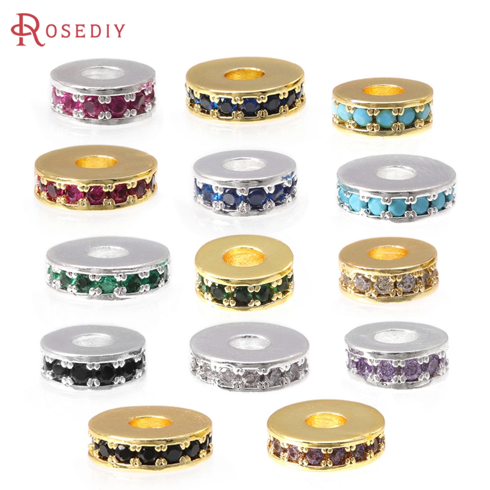 6PCS 6MM 8MM 18K Gold Color Br - đánh giá và giá Coupling 8Mm