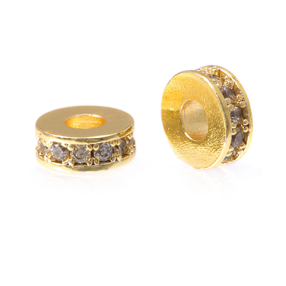 6PCS 6MM 8MM 18K Gold Color Br - đánh giá và giá Coupling 8Mm