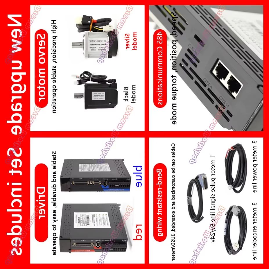 1KW/1.5KW/2KW/2.3KW/2.6KW 220V - đánh giá và giá Servo Motor