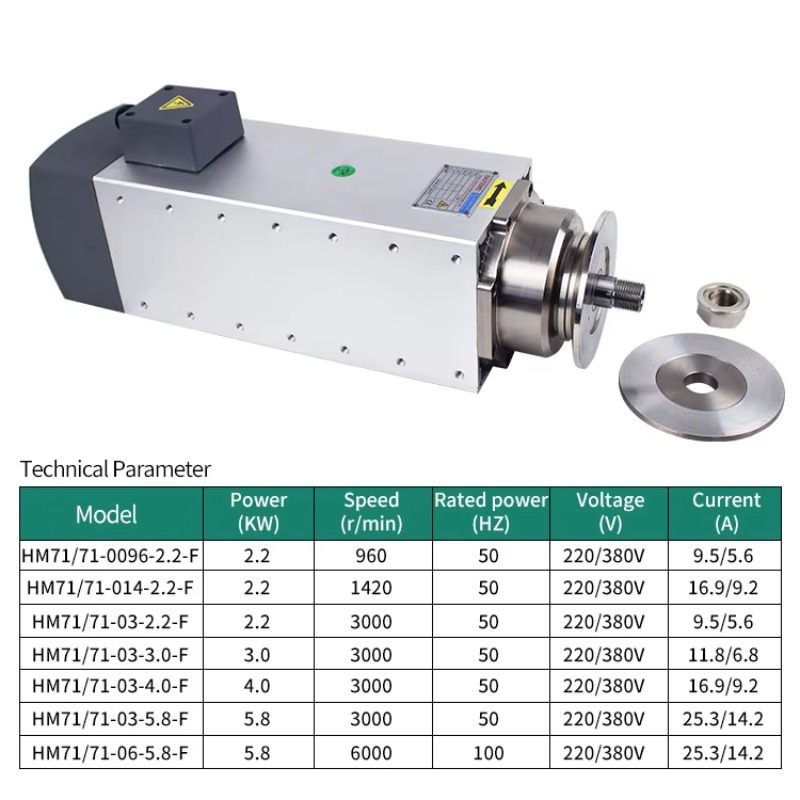 Machine tool high-speed spindl - đánh giá và giá Spindle Motor