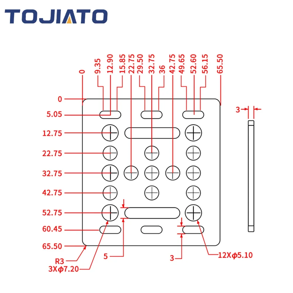 Tojiato V Gantry Plate X-Axis  - đánh giá và giá V Slot Wheel