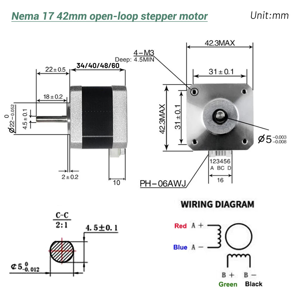 Nema17 Stepper Motor 42 Motor  - đánh giá và giá Nema 17 Stepper