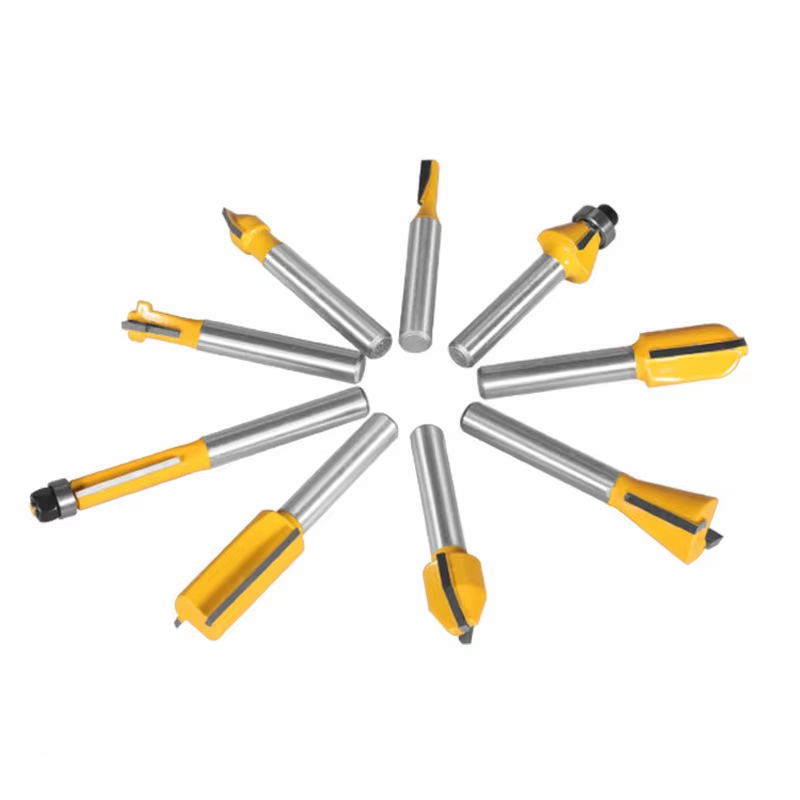 6.35MM Shank 100PCS Yellow DIY - đánh giá và giá End Mill Set