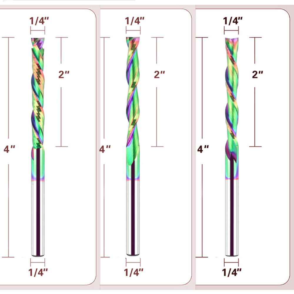 Spiral Compression Router Bit  - đánh giá và giá End Mill